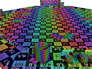 Poker Table Octagonal with Chairs 3D Модель