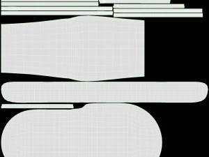 Poker Table Octagonal with Chairs 3D Model