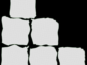 Poker Table Rectangular Curved Corners Full Set with Chairs 3D Модель
