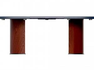 Poker Table Rectangular with Curved Corners 3D Model