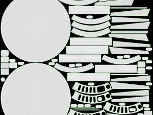 Poker Table Round with Chairs Full Set 3D Model