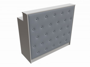 Reception Desk with Shelves and Drawers Compact 3D Model