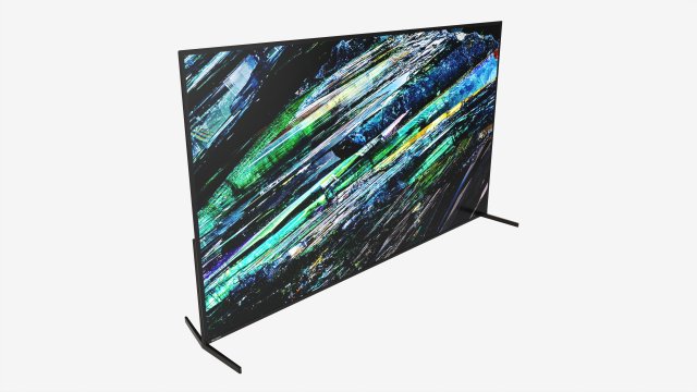 Sony Bravia A95L TV Modello 3D .c4d .max .obj .3ds .fbx .stl .blend 
