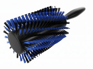 Spiral Bristle Round Brush 3D Model