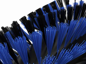 Spiral Bristle Round Brush 3D Model