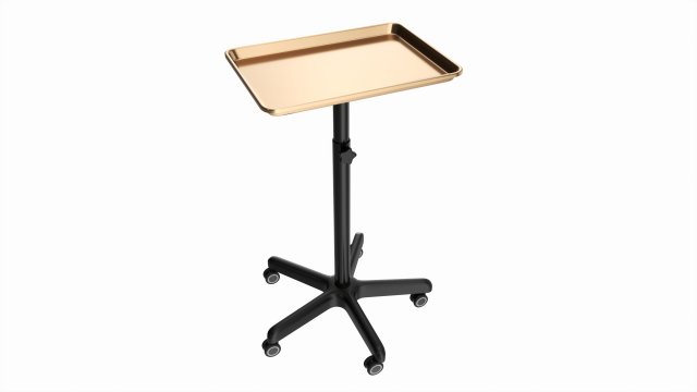 Utility Rolling Cart with Tray 3D मॉडल .c4d .max .obj .3ds .fbx .stl .blend 