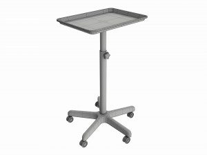Utility Rolling Cart with Tray 3D मॉडल