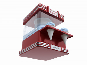 Vintage Snow Cone Ice-Cream Maker Modelo 3D