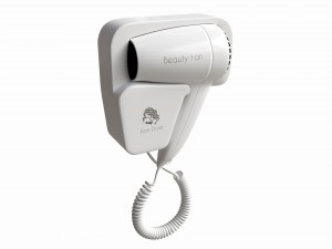 Wall Mount Compact Hair Dryer 3D-Modell