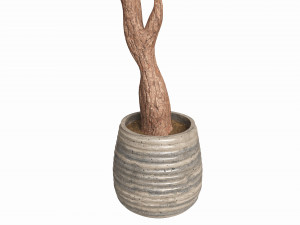 Artificial Olive Tree with plantpot 3D Модель