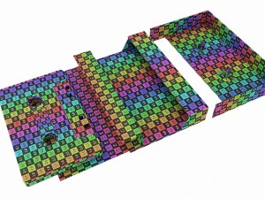 Cassetta audio con coperchio Modello 3D