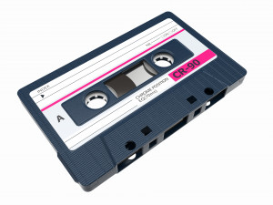 Audio cassette with cover 01 Modèle 3D