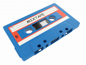 Audio cassette with cover 02 3D Model