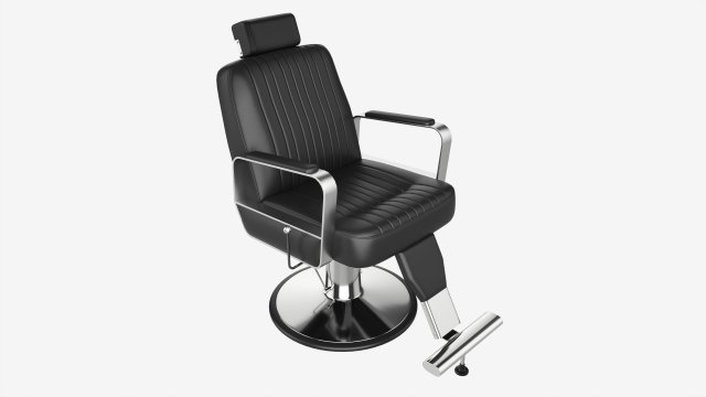 Barber Chair for Barbershop Salon Leather Modelo 3D .c4d .max .obj .3ds .fbx .stl .blend 