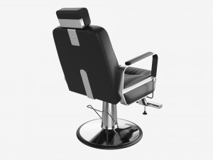 Barber Chair for Barbershop Salon Leather Modelo 3D
