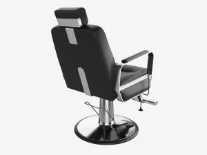 Barber Chair for Barbershop Salon Leather 3D Model