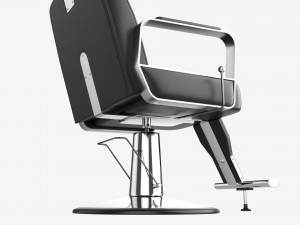 Barber Chair for Barbershop Salon Leather Modelo 3D