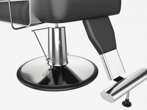 Barber Chair for Barbershop Salon Leather Modelo 3D
