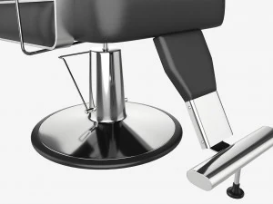 Barber Chair for Barbershop Salon Leather 3D Model