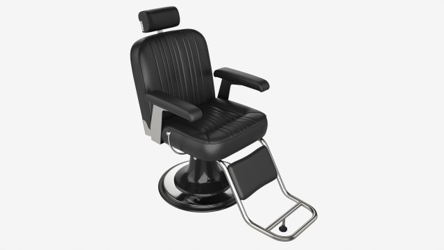 Barber Chair for Hairdressing Salon Model 3D .c4d .max .obj .3ds .fbx .stl .blend 