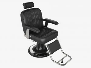 理髪店用バーバーチェア 3Dモデル