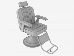 Barber Chair for Hairdressing Salon Model 3D