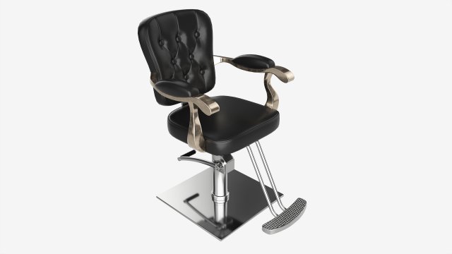 Barber Hydraulic Chair for Barbershop Salon Modèle 3D .c4d .max .obj .3ds .fbx .stl .blend 