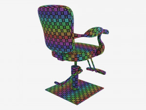 Barber Hydraulic Chair for Barbershop Salon Modèle 3D