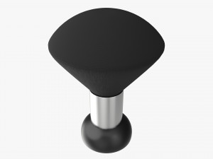 Barber Neck Hair Duster Brush 3D 모델