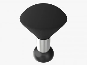 Barber Neck Hair Duster Brush 3D Model