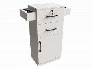 Beauty Salon Storage Station Cabinet Modelo 3D