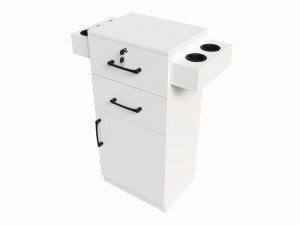 Beauty Salon Storage Station Cabinet 3Dモデル