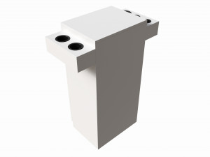 Beauty Salon Storage Station Cabinet 3Dモデル