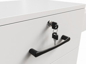 Beauty Salon Storage Station Cabinet 3Dモデル