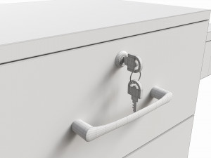 Beauty Salon Storage Station Cabinet 3Dモデル