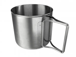 Camping metal mug with foldable handles 3D Model