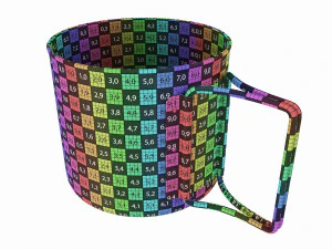 Camping metal mug with foldable handles 3D Model