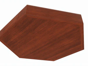 Jogo de mesa de madeira de damas chinesas sem caixa Modelo 3D