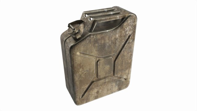 Classic metal jerrycan 02 Modèle 3D .c4d .max .obj .3ds .fbx .stl .blend 