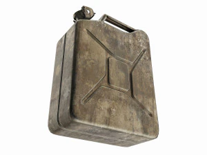 Classic metal jerrycan 02 3D Model