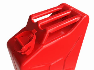 Classic metal jerrycan 03 Red 3D Model