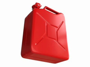 Classic metal jerrycan 03 Red 3D Model
