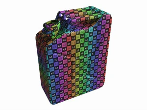 Classic metal jerrycan 03 Red 3D Model