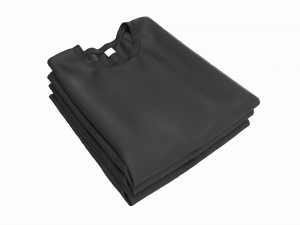 Clothing Classic Men T-shirts Stacked Black Modelo 3D