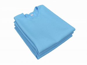 Clothing Classic Men T-shirts Stacked Blue Modelo 3D