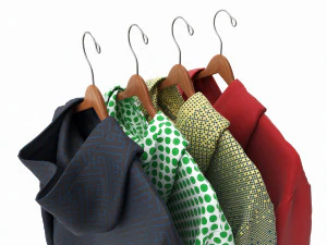 Clothing Oversized Hoodies Long Sleeve on Hanger 1 3D Model