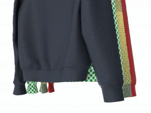 Clothing Oversized Hoodies Long Sleeve on Hanger 1 3D Model