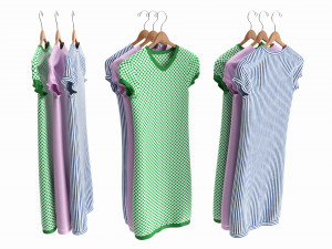 Clothing Short Sleeve Everyday Dress Medium on Hanger Modelo 3D