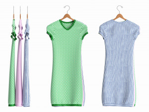 Clothing Short Sleeve Everyday Dress Medium on Hanger 3D 모델