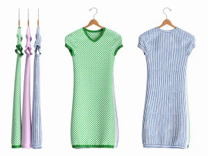 Clothing Short Sleeve Everyday Dress Medium on Hanger 3D Model